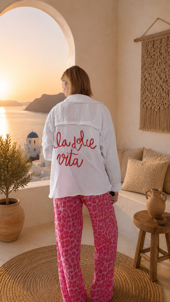 Musselinbluse „La Dolce Vita“
