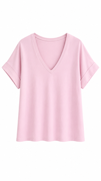 V-Ausschnitt-Shirt „Soleil V-Neck“