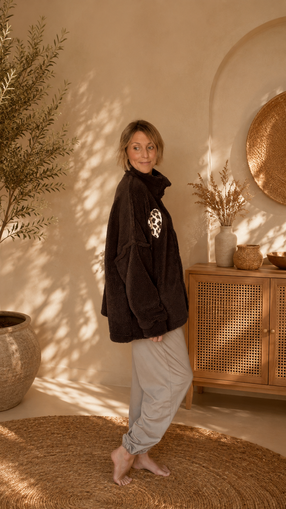 Verona Leo Heart Teddy Fleece