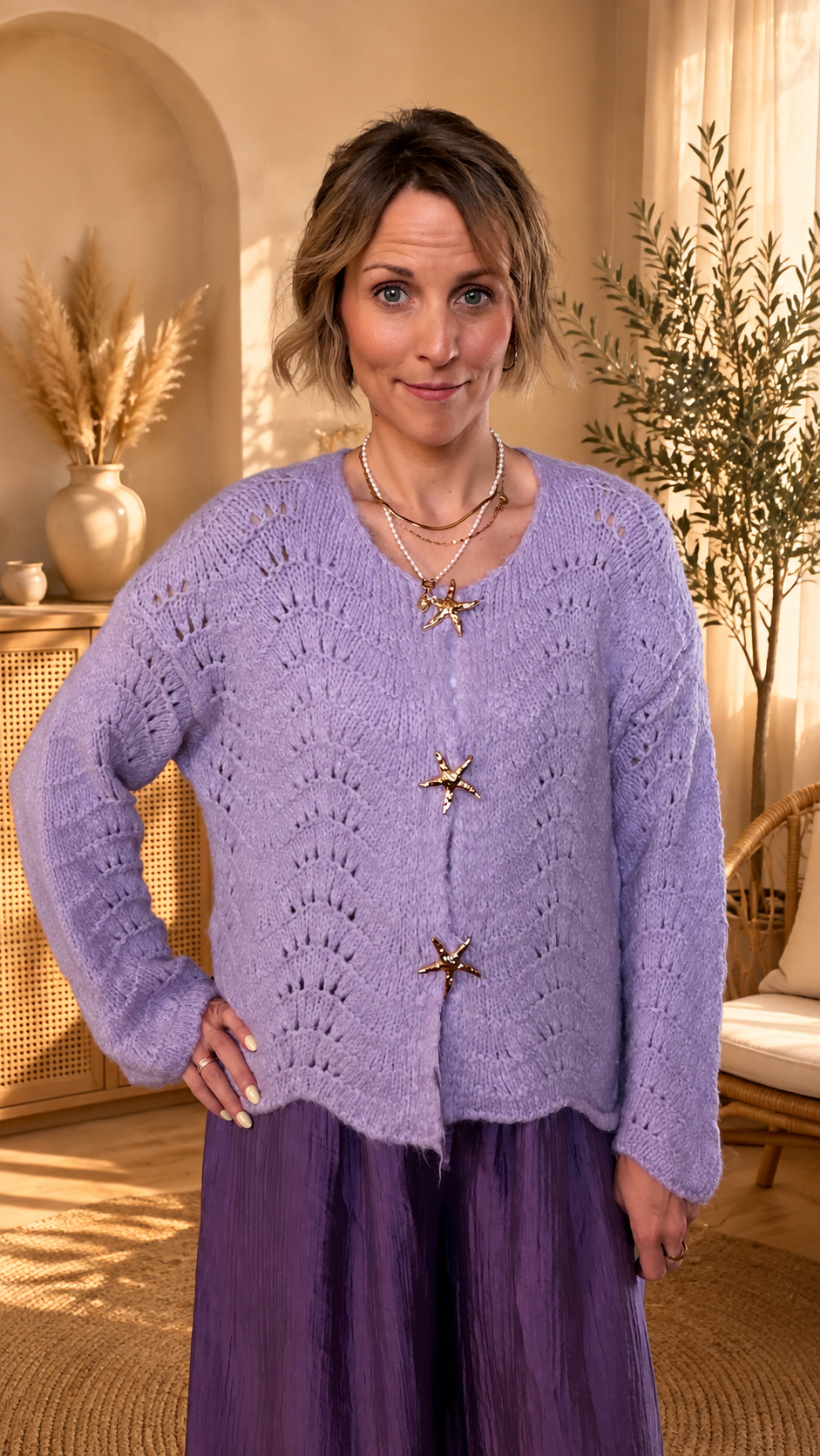 Elba Starfish Knit Cardigan