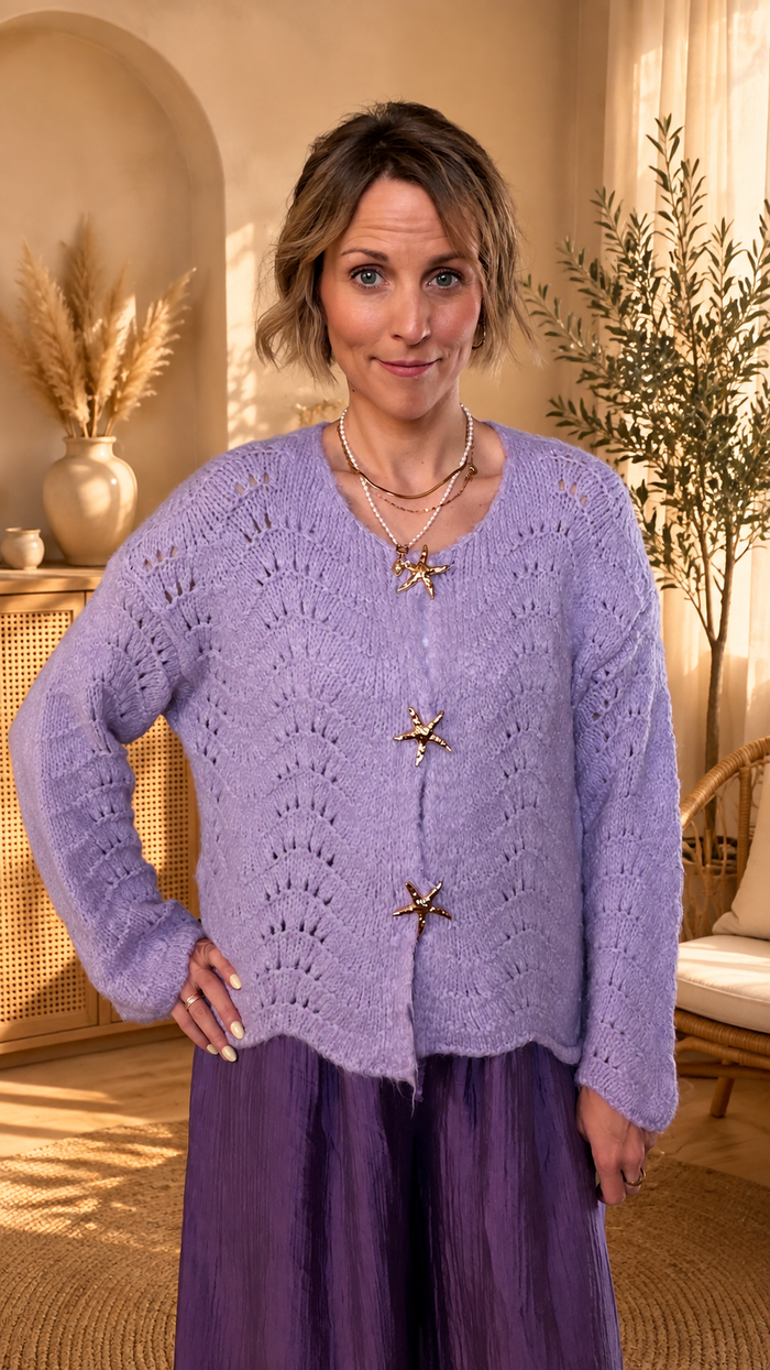 Elba Starfish Knit Cardigan