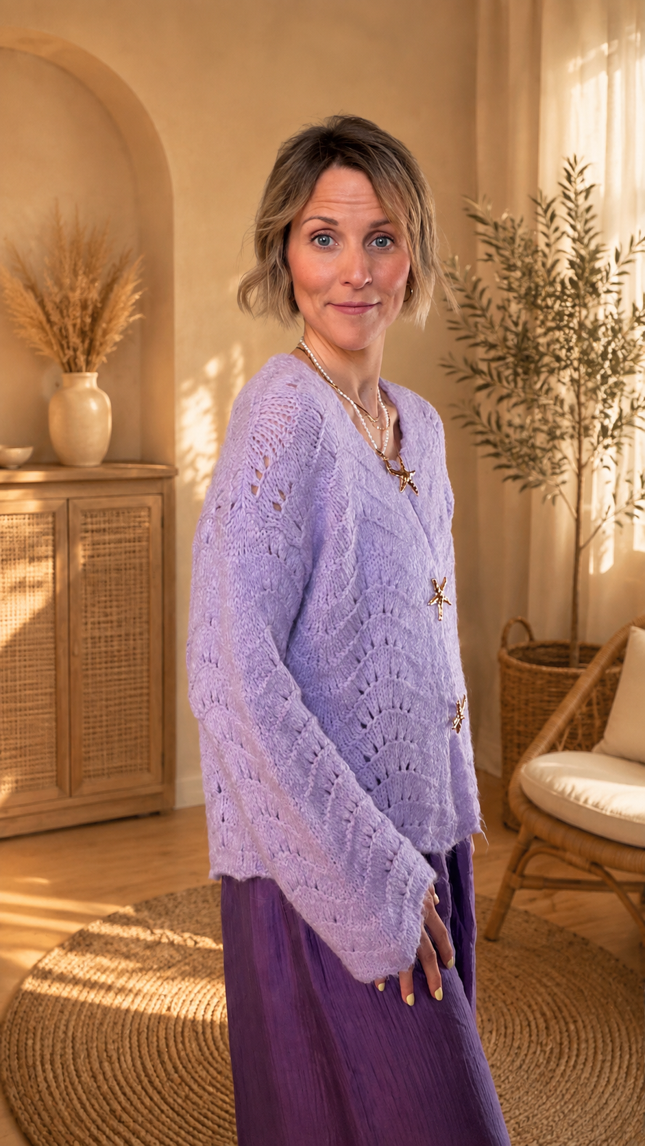 Elba Starfish Knit Cardigan