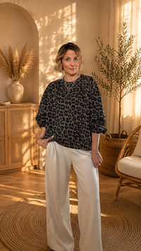 Roma Leo Silk-Touch Sweater