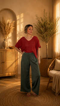 Napoli Soft Wide-Leg Pants