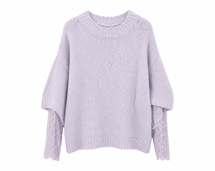 Firenze Lace Sleeve Knit