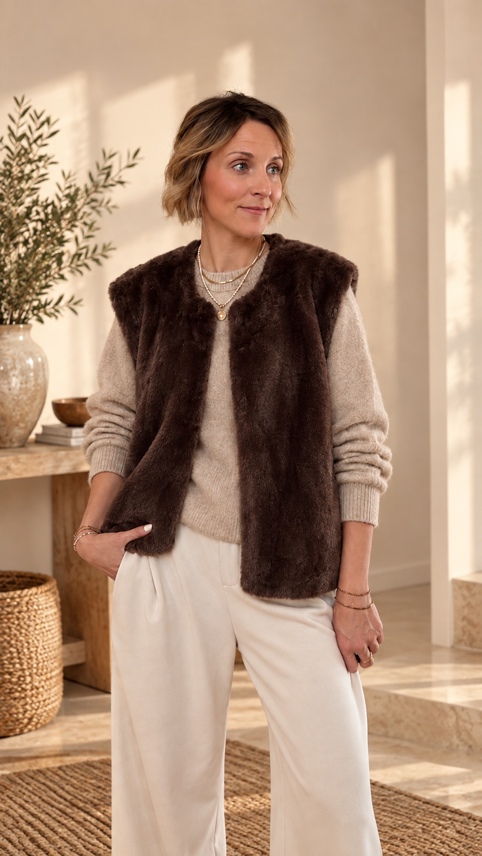 SOFT FUR VEST