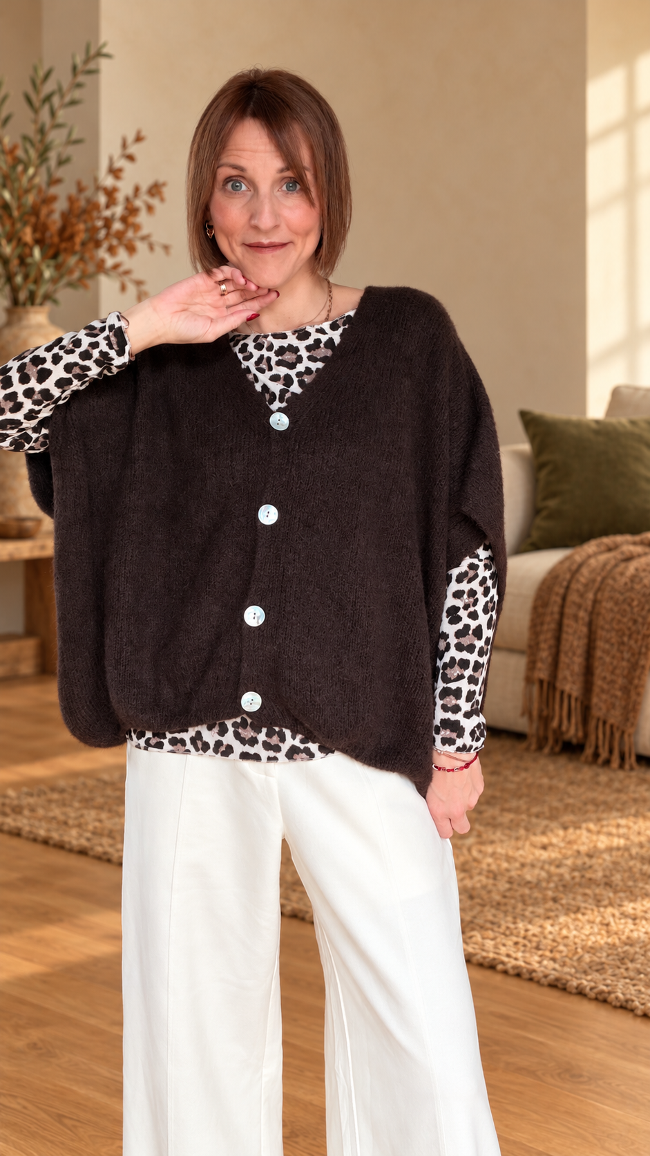 Cozy Alpaka-Cardigan