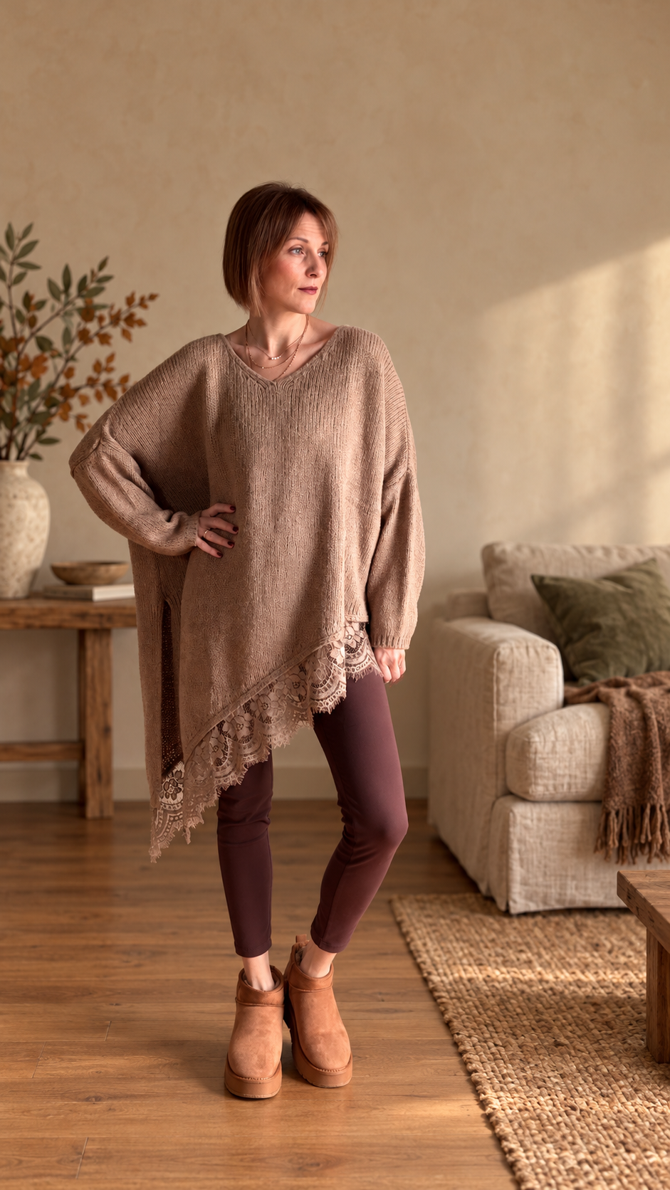 Oversize Lace Knit