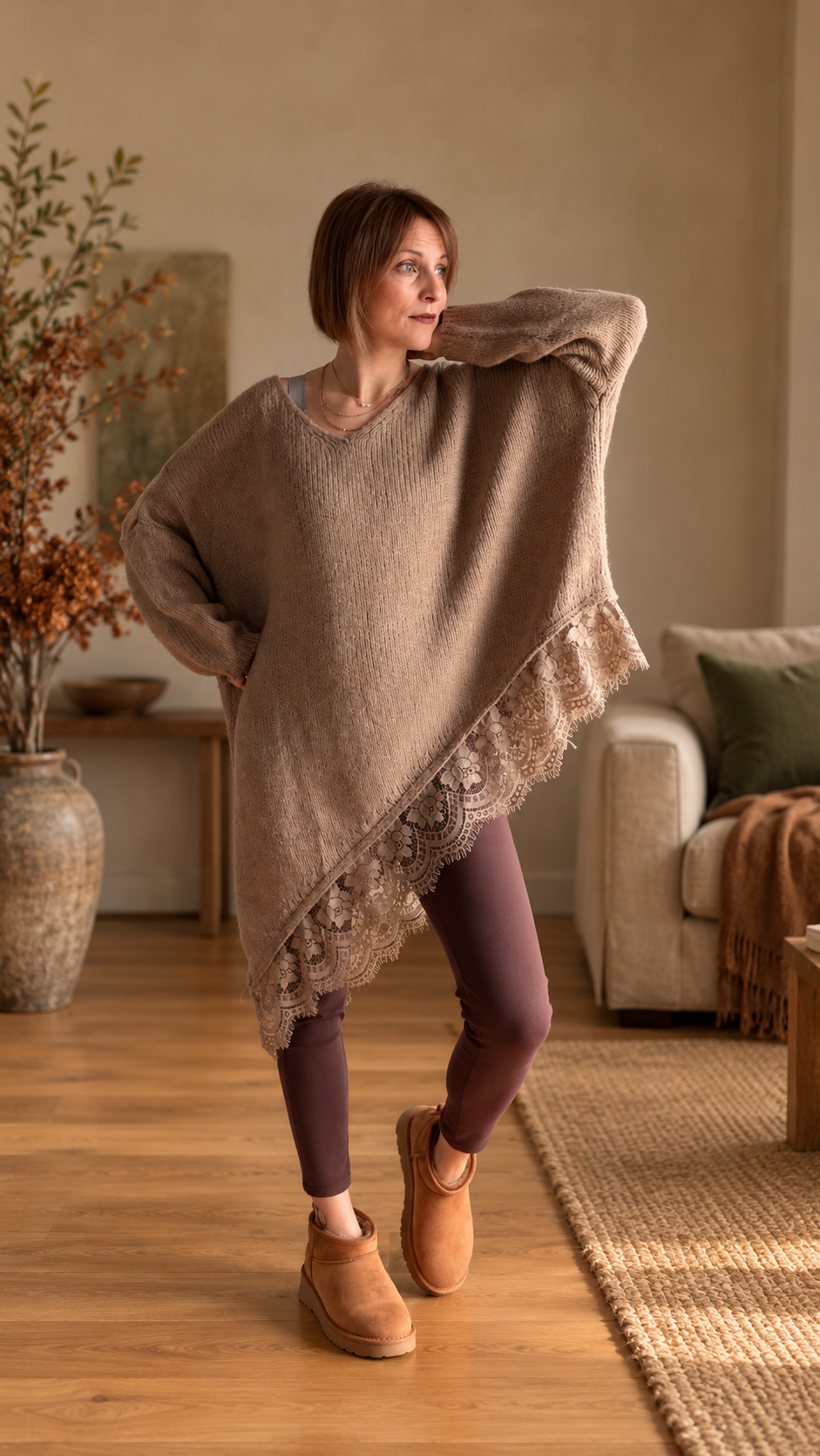 Oversize Lace Knit