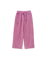 Gestreifte Baumwollgaze Hose „Sophia“