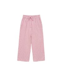 Gestreifte Baumwollgaze Hose „Sophia“